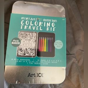 NWT Art 101 mini coloring travel kit.